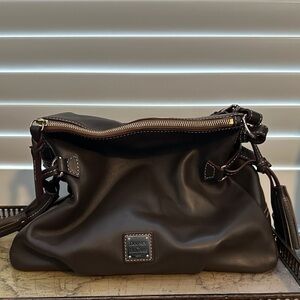 Dooney & Bourke Dark Brown Leather Shoulder Bag